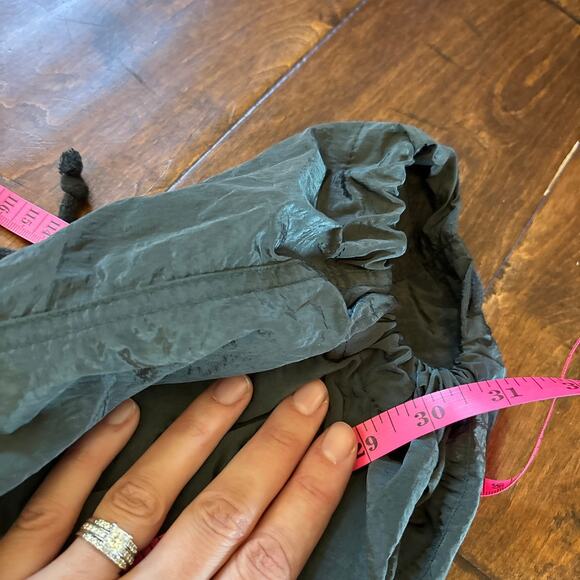 NWT Wild Fable Mid Rise Wide Leg Relaxed Parachute Pant Dark Green Womens Size S - Picture 9 of 9